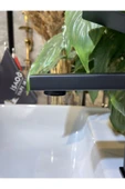 Mat Siyah Lavabo Bataryası Kare Slim Tasarım Siyah Banyo Armatürü thumbnail 3
