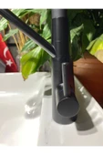 Siyah Arıtmalı Musluk Mat Siyah Arıtıcılı Evye Musluğu Hortumlu Uzayan Sistem 3 Yollu Batarya thumbnail 4