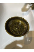 Antik Kurna Musluğu ve Hamam Tası Üçlü Set Hamam Tası Kurna Musluğu Komple Pirinç thumbnail 4