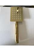 Gold Duş Seti Altın Duş Sistemi Büyük Metal Tepe Duş Yağmurlama Sistem Batarya Dahil Set thumbnail 7