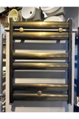Antik Gold Havlupan Eskitme Havlupan Vanalar Dahil Set 50 70 Ölçü Banyo Havlupan - 1