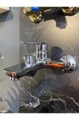Duş Sistemi Banyo Duş Başlığı Tepe Yağmurlama Seti Batarya Dahil Komple Set Silver Gümüş Kare Model - 3