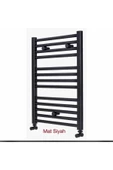 Mat Siyah Radyatör Banyo Havlupan 50 70 Vanalar Dahil Komple Set Siyah Havlupan - 1