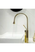 Banyo Çanak Lavabo Bataryası Yeni Tasarım Gold 5 Yıl Garantili - 1
