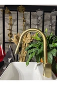 Antik Gold Vogue Design Spiralli Mutfak Bataryası Evye Bataryası - 1
