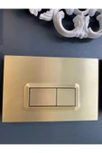 Mat Gold Gömme Rezervuar Mat Gold Taharet Musluğu ve Buton Komple Set Mat Altın Dore Panel thumbnail 6