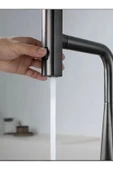 Antrasit Mutfak Bataryası Antrasit Gri Evye Musluğu Spiralli Uzayan Sistem 4 Ayrı Fonksiyonlu Musluk thumbnail 3