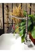 Rustik Mutfak Bataryası Zen Design Mutfak Bataryası Antik Evye Musluğu Rustik Musluk Krom Renk thumbnail 1