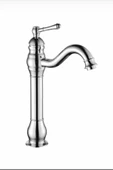 Çanak Lavabo Bataryası Vintage Çanak Armatür Silver Gümüş Renk Banyo Musluğu - 1