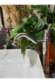 Çanak Lavabo Bataryası Lavabo Bataryası Çanak Lavabo Musluğu Krom Gümüş - 2