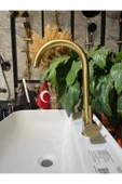 Mat Gold Arıtmalı Mutfak Bataryası Modern Tasarım Arıtmalı Mat Altın Armatür - 3