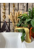 Parlak Gold Şelale Lavabo Bataryası Altın Şelale Lavabo Musluğu Gold Lavabo Bataryası Altın Musluk - 1