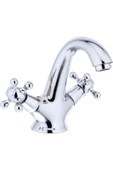 Antik Gold Lavabo Bataryası Eskitme Musluk Batarya Klasik Özel Tasarım Armatür Banyo Musluk - 3