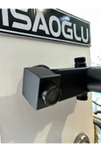 Siyah Duş Seti Mat Siyah Duş Sistemi Alt Armatür Dahil Set Tepe Yağmurlama 360 Derece Hareketli Duş thumbnail 5