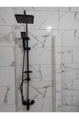 Piano Black Siyah Tepe Yağmurlama Duş Seti Ve Siyah Banyo Bataryası Siyah Robot Duş Seti Siyah Duş thumbnail 3