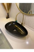 Mat Altın Mutfak Bataryası Antik Gold Evye Musluğu Mat Gold Lavabo Bataryası - 2