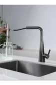 Antrasit Mutfak Bataryası Antrasit Gri Evye Musluğu Spiralli Uzayan Sistem 4 Ayrı Fonksiyonlu Musluk thumbnail 1