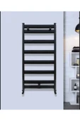 Mat Siyah Banyo Havlupan 50 100 Vanalar Dahil Komple Set Siyah Havlupan Petek - 1