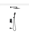 Siyah Ankastre Duş Seti Siyah Duş Sistemi Mat Siyah Renk 5 Yıl Garantili Komple Takım thumbnail 1