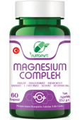 Yurdavit Magnezyum Kompleks 60 Kapsül Malat Bisglisinat Taurat Sitrat Oksit L-Treonnat B6 Vitamini - 1
