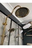 Altın Renk Duş Seti Gold Yağmurlama Sistemi 5 Yıl Garantili Altın Duş Sistemi thumbnail 3