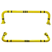 Katlanır Park Bariyeri Otopark Demiri Kişisel Kilitli Yatar Otopark Bariyeri 150 cm 2mm Sarı thumbnail 4