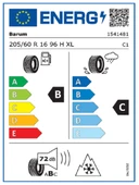 Barum 205/60R16 96H XL Polarıs 6 Oto Kış Lastiği (Üretim Yılı: 2024) thumbnail 2