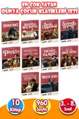 En Çok Satan Dünya Çocuk Klasikleri Seti 3. 4. 5. 6. 7. 8. Sınıf Çocukları için 100 Temel Eser - 10 Kitap - 960 Sayfa - 1