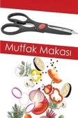 luckyol  Mutfak Makası, Çok Amaçlı Maşa ve Metal Sarımsak Ezeceği - 3