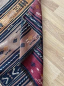 88x296cm El Dokuma Kilim, Çizgili Desenli Vintage Yün Kilim, Boho Tarzı, Antik Anadolu Kilimi - 7