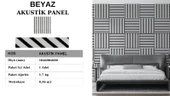 60 X 60 AKUSTİK DUVAR PANELİ - 1