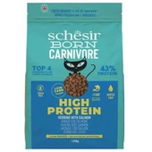 Schesir Born Carnivore Somonlu ve Ringa Balıklı Yetişkin Kedi Maması 1,25kg - 1