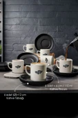 Keramika Amour Nordic Kahve Takımı 12 Parça 6 Kişilik 22661 - 3