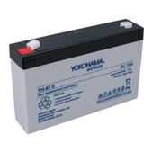Ayt Yokohama YH-67.0 6 Volt 7 Amper Akü 150x30x94 mm Yeni Tarihli Taze Akü - 1