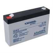 Ayt Yokohama YH-67.0 6 Volt 7 Amper Akü 150x30x94 mm Yeni Tarihli Taze Akü - 5