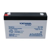 Ayt Yokohama YH-67.0 6 Volt 7 Amper Akü 150x30x94 mm Yeni Tarihli Taze Akü - 3