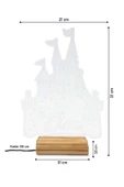 Kişiselleştirilebilir Elsa , Karlar Ülkesi, 3 Boyutlu Dekoratif Gece Lambası 3d - 6