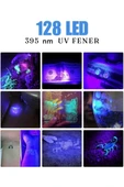 UV-206 Mor Işık UV El Feneri, 395 NM 128 LED - 4