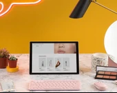 Doogee T40 Pro 12" Uyumlu Kablosuz Bluetooth Pilli Klavye Mouse Seti - Pembe thumbnail 6