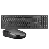 Everest KM-6121 Siyah Kablosuz Q Slim Klavye + Mouse Set - 1