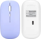Xiaomi Redmi Pad Pro 12" Uyumlu Kablosuz Bluetooth Pilli Optik Mouse - Mor - 7