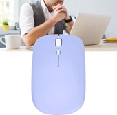 Xiaomi Redmi Pad Pro 12" Uyumlu Kablosuz Bluetooth Pilli Optik Mouse - Mor - 8