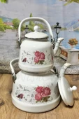 Nishev.com Evini Sev İtalyan Lüks Emaye Çaydanlık Takımı - 4