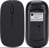 Apple iPad Mini 7 2024 8.3" Uyumlu Kablosuz Bluetooth Pilli Optik Mouse - Siyah thumbnail 6