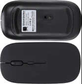 Apple iPad Mini 7 2024 8.3" Uyumlu Kablosuz Bluetooth Pilli Optik Mouse - Siyah thumbnail 4