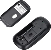 Apple iPad Mini 7 2024 8.3" Uyumlu Kablosuz Bluetooth Pilli Optik Mouse - Siyah thumbnail 5