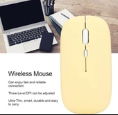 Casper Via L50 10.1" Uyumlu Kablosuz Bluetooth Pilli Optik Mouse - Sarı - 7