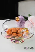 Miss Betty Emaye Ayaklı 30 Cm Kek Fanusu Rose Deluxe - 1