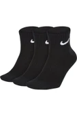 Nike Unisex Siyah Çorap  U Nk Everyday Ltwt Ankle 3pr  Sx7677-010 - 1