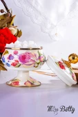 Miss Betty Rose Deluxe Ayaklı 18 Cm Emaye Şekerlik - 2